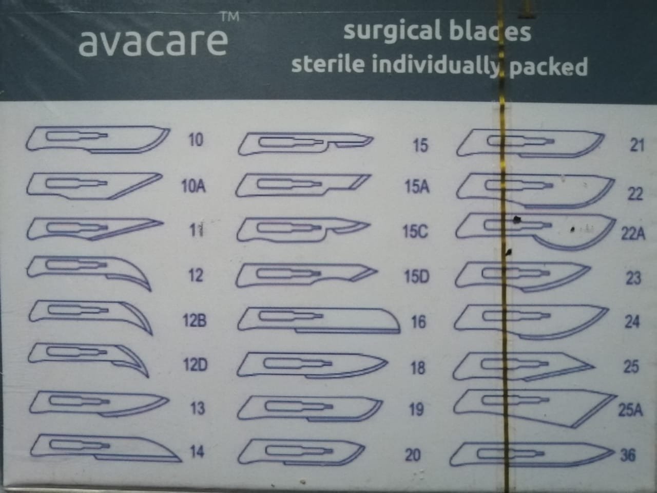 Avacare Sterile Disposable Scalpel Blades