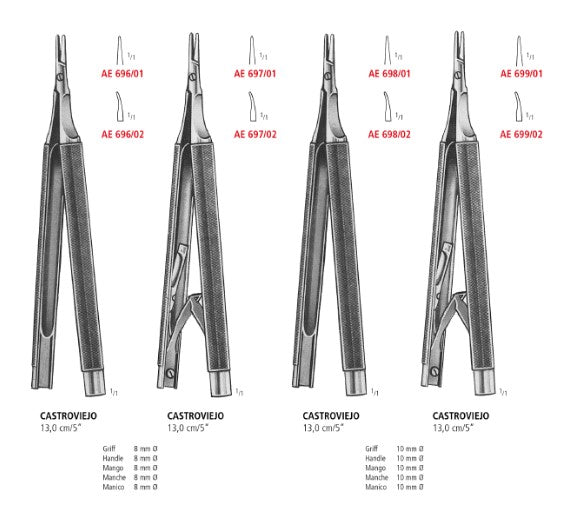 Castroviejo Micro Needle Holders