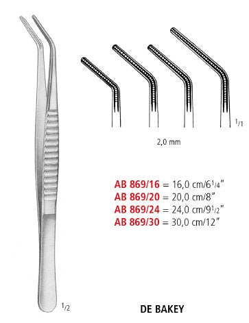 Debakey Vascular Tissue Forceps