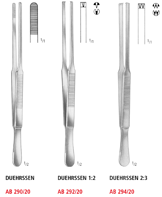 Duehrssen Tissue Forceps
