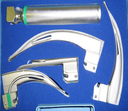 Fibre Optic Laryngoscope 4 - Blade Set
