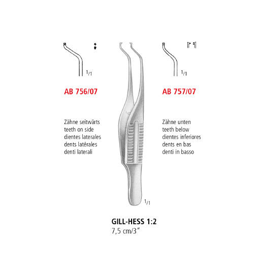 Gill-Hess Iris Forceps