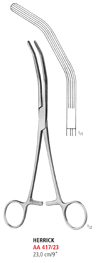 Herrick Kidney Pedicle Clamp Forceps