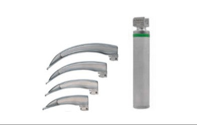 Integrated Fibre Optic McIntosh Laryngoscope 4-Blade Set