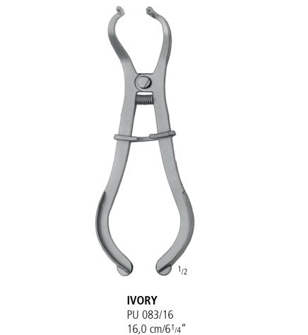 Ivory Rubber Dam Clamp Forceps