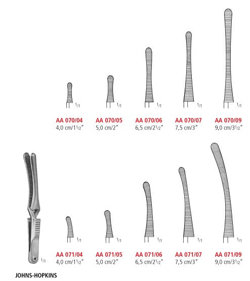 JOHNS-HOPKINS BULLDOG CLAMPS