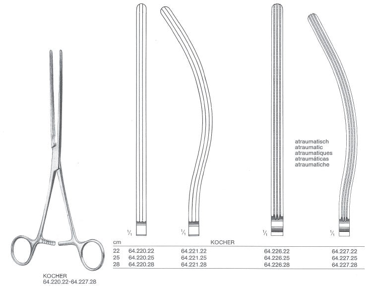 Kocher Intestinal Forceps - Josec Supplies