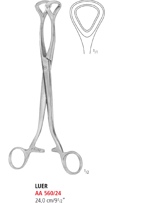 Luer Non-Traumatic Hemorrhoidal Forceps