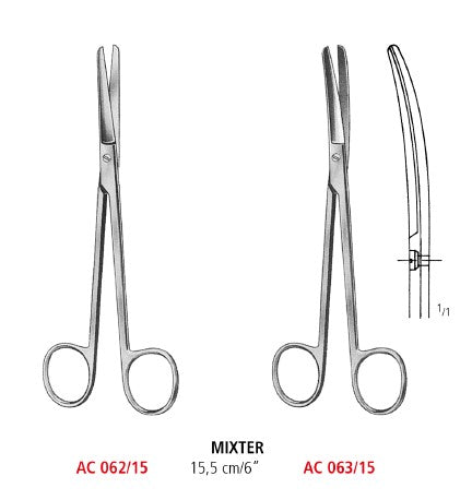 Mixter Operating And Gynecological Scissors