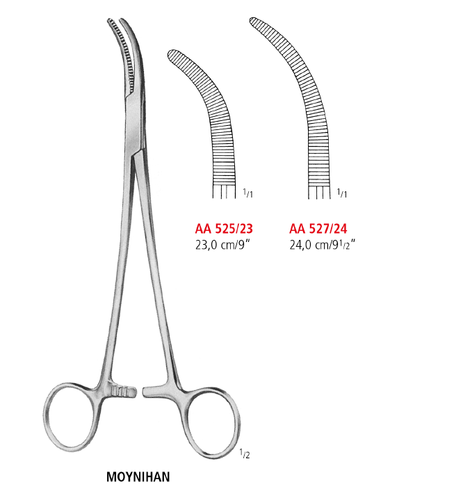 Moynihan Hysterectomy Clamp Forceps