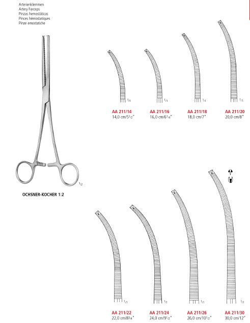 Ochsner-Kocher Artery Forceps