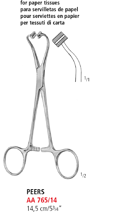 Peers Towel Clamp For Paper Tissues