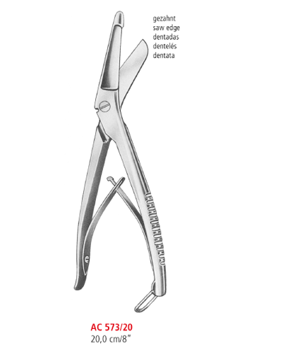 Plaster of Paris Shears with Saw Edge