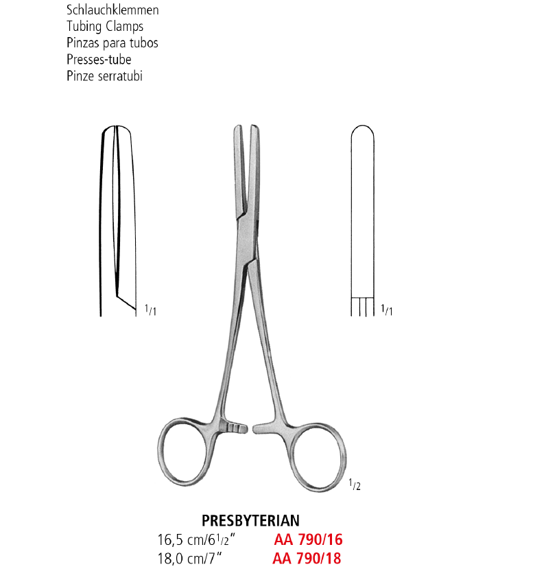 Presbyterian Tubing Clamp