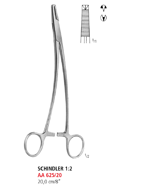 Schindler Peritoneum Forceps