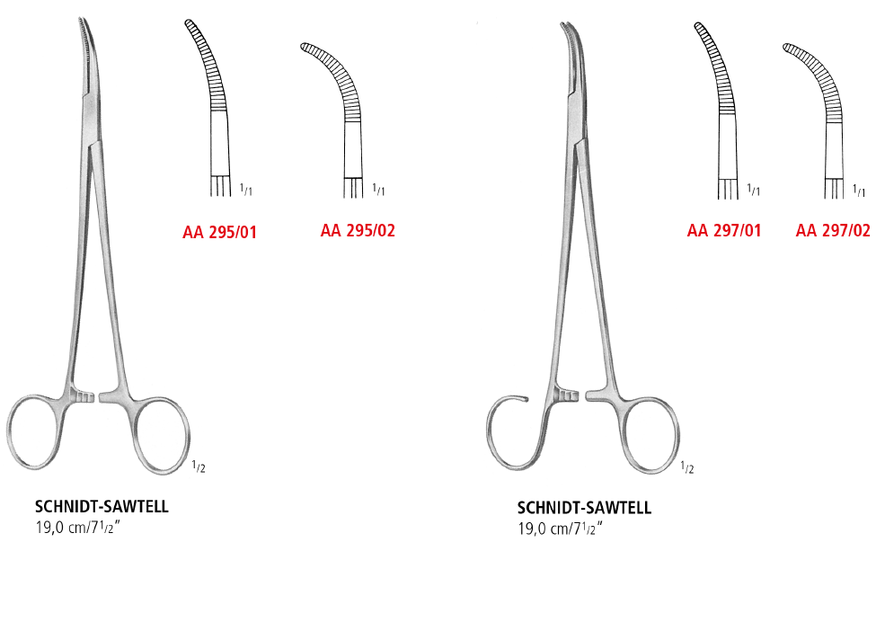 Schnidt-Sawtell Tonsil Haemostatic Forceps