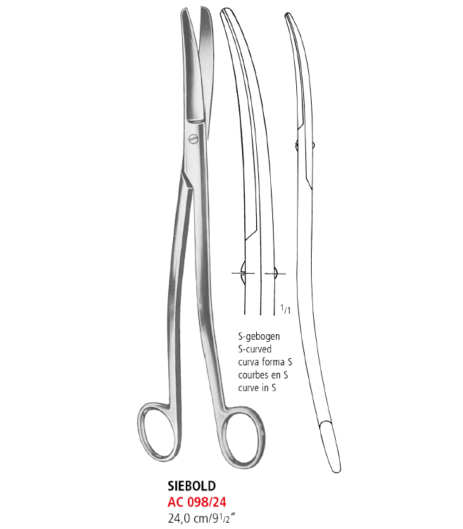 Siebold Uterine Scissors