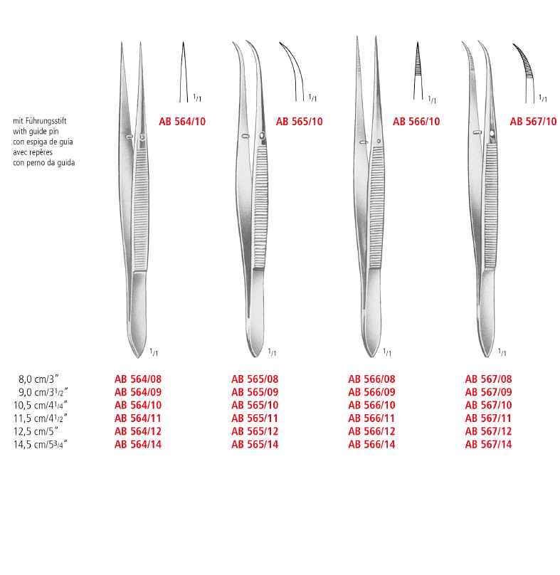 Splinter Forceps With Guide Pin