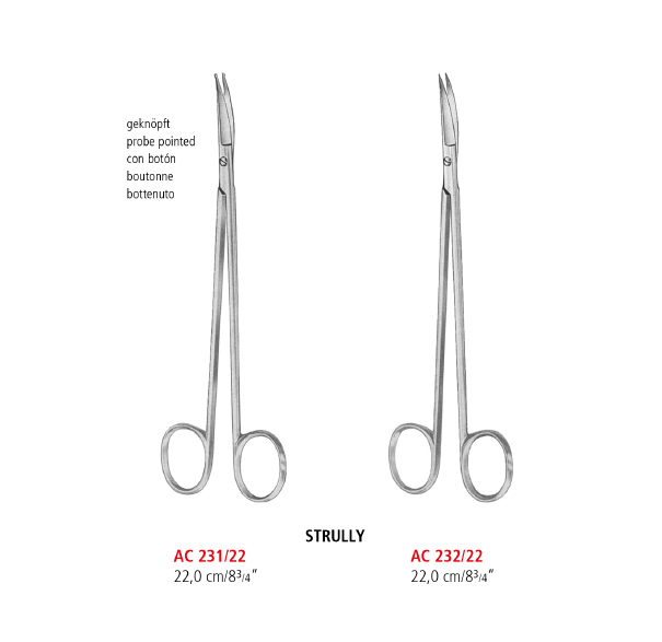 Strully Neurosurgical Scissors