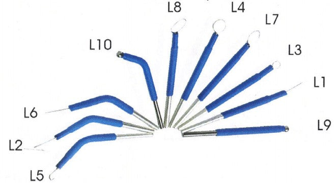 Surtron LED Diathermy 10 Piece Electrode Kit