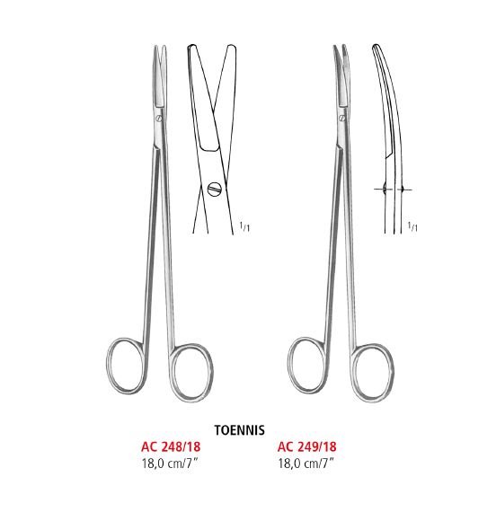 Toennis Dissecting Scissors