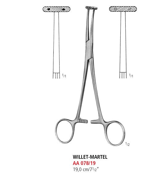 Martel Scalp Flap Forceps