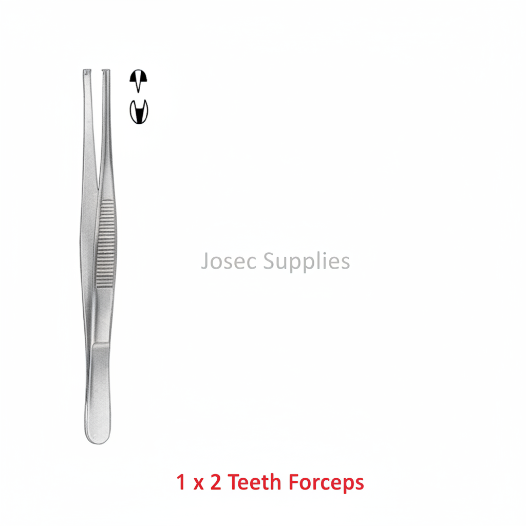 1 x 2 Teeth Thumb And Tissue Forceps