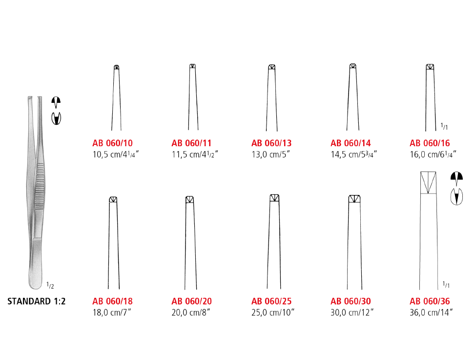 Standard Thumb and Tissue Forceps