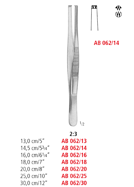 Standard Thumb and Tissue Forceps