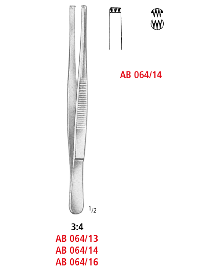 Standard Thumb and Tissue Forceps