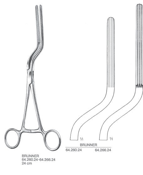 Brunner Intestinal Forceps - Josec Supplies