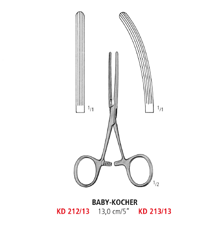 Kocher Intestinal Clamp Forceps