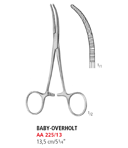 Baby Overholt Dissecting And Ligature Forceps