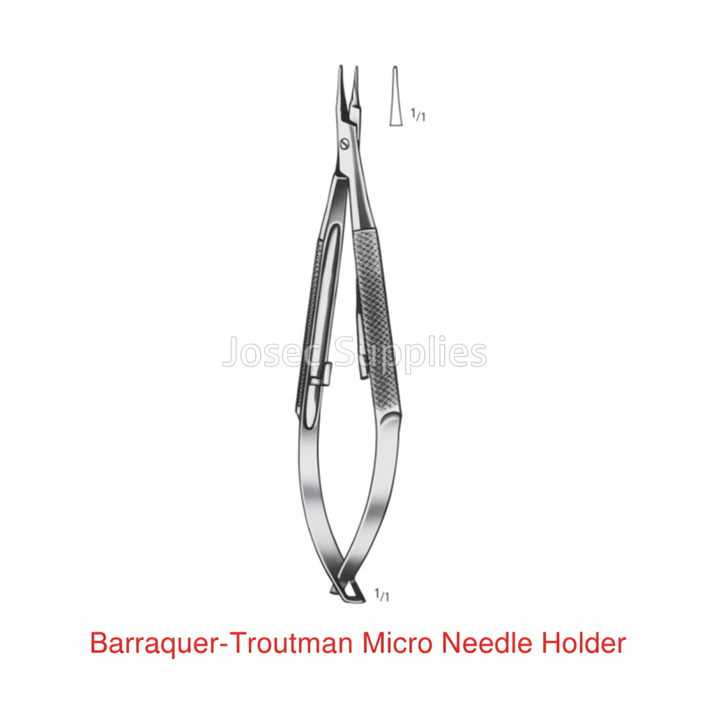 Barraquer-Troutman Micro Needle Holder