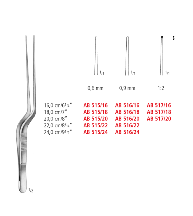 Bayonet Micro Forceps