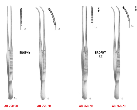Brophy Dressing and Tissue Forceps