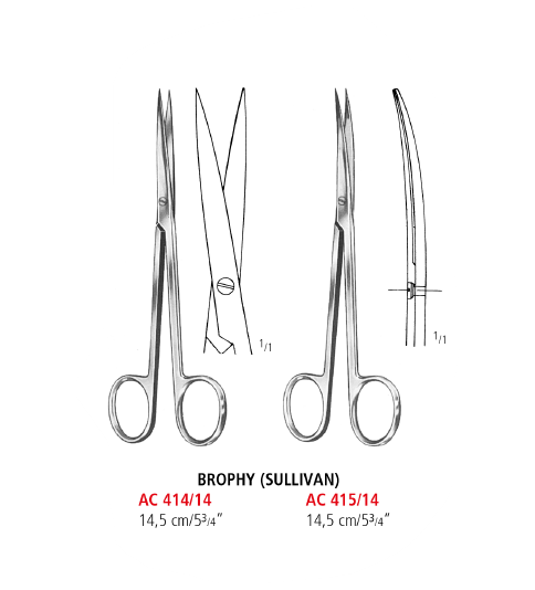 Brophy(Sullivan) Fine Operating Scissors