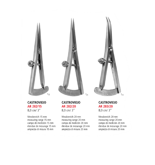 Castroviejo Caliper