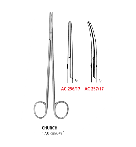 Church Vascular Scissors