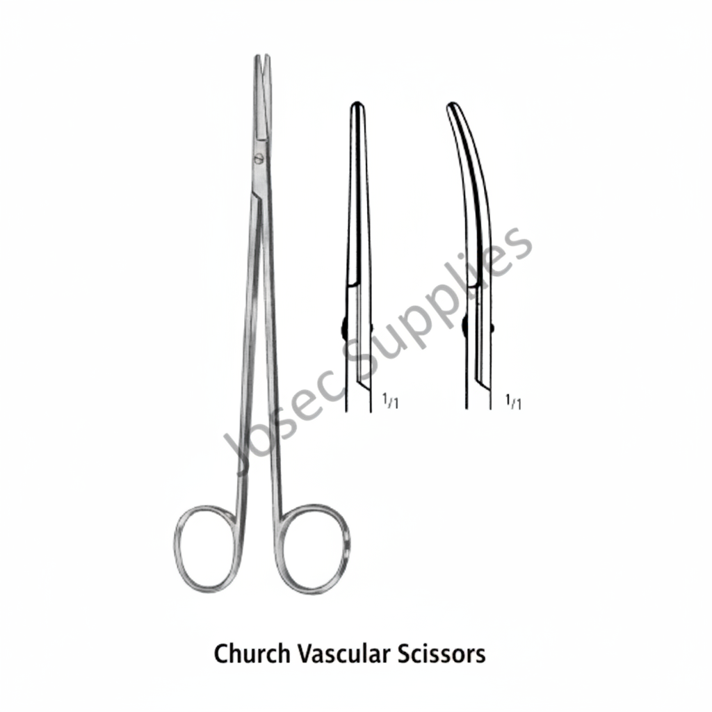 Church Vascular Scissors