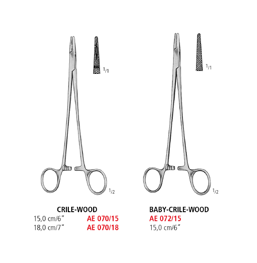 Crile Wood Needle Holder