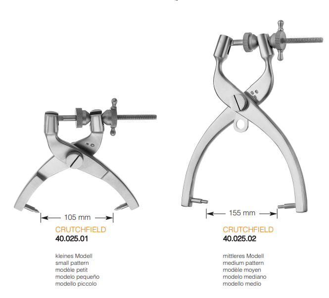 Crutchfield Skull Traction Tongs