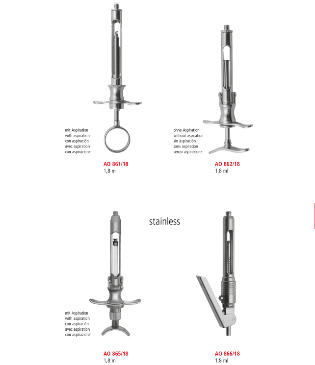 Cylinder Cartridge Syringe