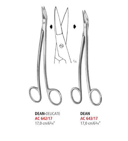 Dean Tonsil Scissors
