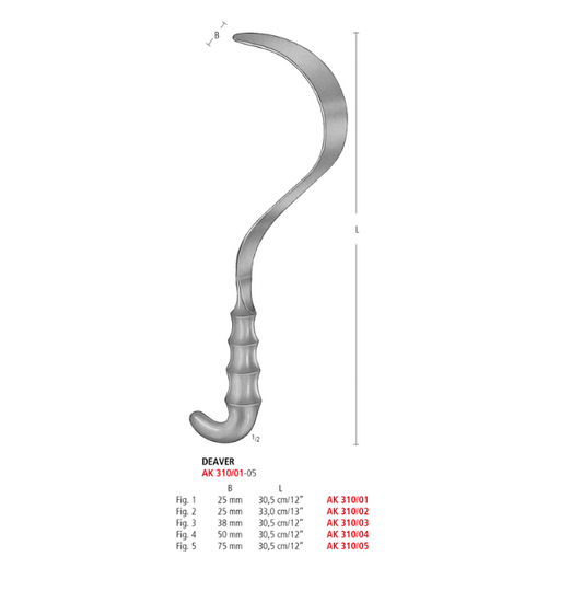 Deaver Grip Retractor