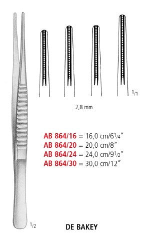 Debakey Vascular Tissue Forceps
