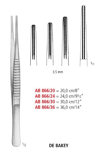 Debakey Vascular Tissue Forceps