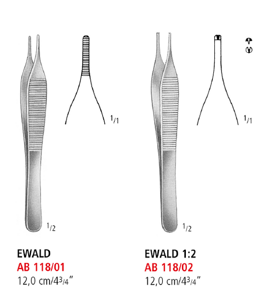 Ewald Thumb Forceps