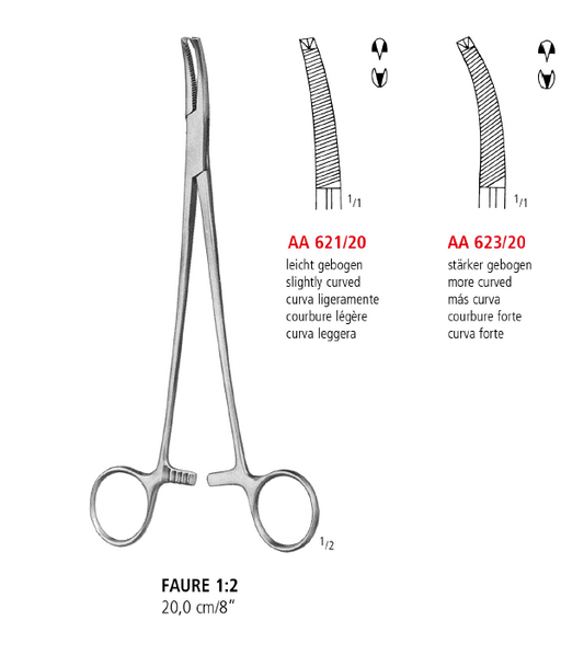 Faure Peritoneum Forceps