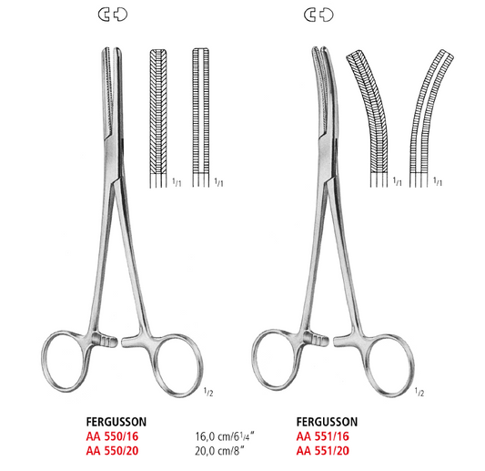 Fergusson Angiotribe Hemostatic Forceps